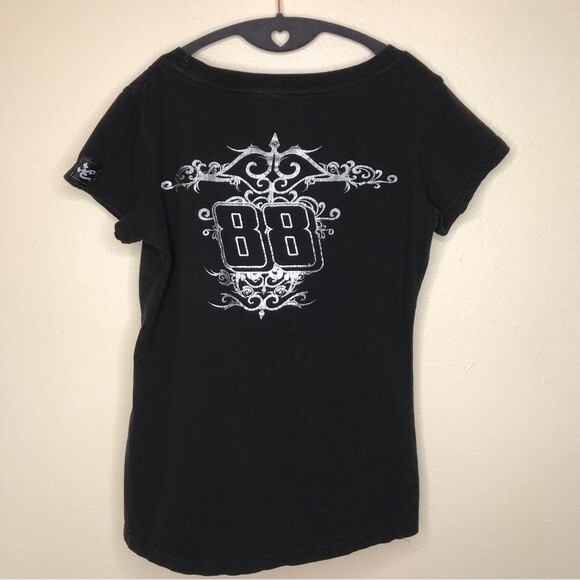 Chase Authentics Speed Diva Dale Earnhardt Jr 88 Black T Shirt Women Medium - Picture 11 of 11